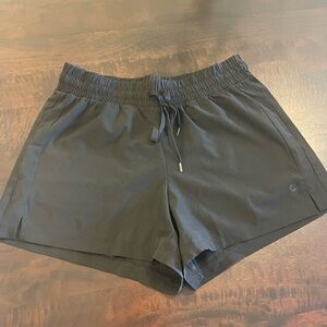 REX black workout shorts